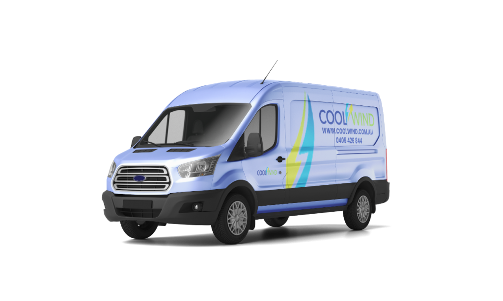 coolwind van with logo Air Conditioning and Electrical Solutions